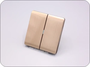 2 Gang elektrisk switch fuld panel