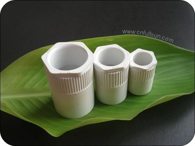 PVC-ledningsfittings Hanadapter Flammesikker