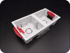 PVC elektrisk boks glat overflade BS Standard